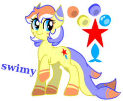 Size: 800x660 | Tagged: safe, artist:opya, oc, oc only, oc:swimy, original species, shark pony, reference sheet