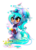 Size: 1470x2018 | Tagged: safe, artist:koveliana, oc, oc only, oc:crystal whip, :p, chromatic aberration, color porn, glitch, heart, heart eyes, simple background, solo, transparent background, wingding eyes