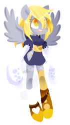 Size: 1297x2293 | Tagged: safe, artist:snow angel, derpy hooves, anthro, g4, ambiguous facial structure, blushing, female, simple background, solo, transparent background