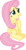 Size: 1804x3523 | Tagged: safe, artist:porygon2z, fluttershy, g4, trade ya!, female, simple background, sitting, smiling, solo, transparent background, vector