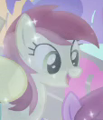 Size: 114x132 | Tagged: safe, screencap, roseluck, crystal pony, pony, flight to the finish, g4, my little pony: friendship is magic