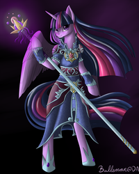 Size: 2000x2500 | Tagged: safe, artist:dreamyartcosplay, twilight sparkle, semi-anthro, g4, female, high res, mage, solo, twilight sparkle (alicorn)