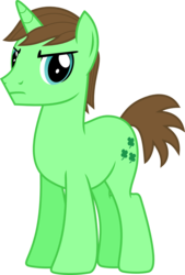Size: 844x1251 | Tagged: safe, artist:ahurdofbronies, oc, oc only, oc:lucky, pony, unicorn, male, simple background, solo, stallion, transparent background, vector
