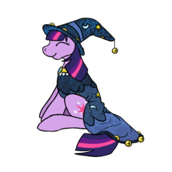 Size: 1000x1000 | Tagged: safe, artist:robotk-9000, star swirl the bearded, twilight sparkle, g4, clothes, costume, female, solo