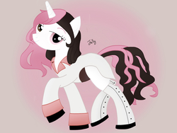 Size: 2048x1536 | Tagged: safe, artist:teambluecoin, oc, oc only, oc:neo, crossover, heterochromia, neopolitan, ponified, rwby