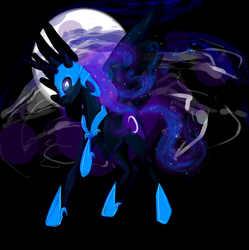 Size: 1317x1324 | Tagged: safe, artist:bonejangly, nightmare moon, g4, female, solo