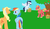 Size: 1024x585 | Tagged: safe, artist:allonsbro, applejack, big macintosh, rainbow dash, soarin', earth pony, pony, g4, alternate hairstyle, applebutt, beard, butt, future, hatless, implied braeshy, male, married, missing accessory, plot, pregnant, rainbutt dash, ship:rainbowmac, ship:soarinjack, shipping, stallion, story included, straight