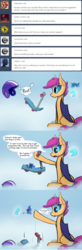 Size: 1400x4281 | Tagged: safe, artist:darkflame75, princess luna, scootaloo, bat pony, pony, g4, bat ponified, cloud, comic, moon, race swap, scootabat, scooter, student of the night, tumblr
