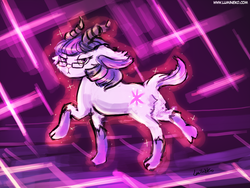 Size: 960x720 | Tagged: safe, artist:lumineko, twilight sparkle, goat, g4, 30 minute art challenge, female, glasses, goatified, looking at you, raised hoof, solo, species swap, twigoat