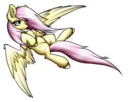 Size: 5053x4022 | Tagged: safe, artist:strachattack, fluttershy, g4, absurd resolution, female, flying, simple background, solo, transparent, transparent background
