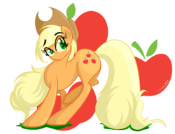 Size: 3000x2300 | Tagged: safe, artist:asimplerarity, applejack, g4, female, high res, simple background, solo, transparent background