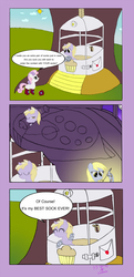 Size: 858x1771 | Tagged: safe, artist:gogglesparks, derpy hooves, dinky hooves, sweetie belle, pegasus, pony, g4, clothes, comic, cute, equestria's best daughter, female, heartwarming, mare, socks