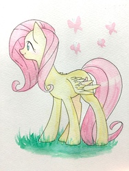 Size: 960x1280 | Tagged: dead source, safe, artist:yukimaki, fluttershy, g4, female, solo