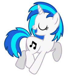 Size: 850x850 | Tagged: safe, artist:peternators, dj pon-3, vinyl scratch, pony, unicorn, g4, eyes closed, female, ms paint, solo