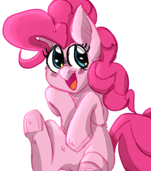 Size: 528x600 | Tagged: safe, artist:cottoncloudy, pinkie pie, g4, female, happy, solo