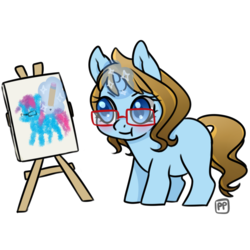 Size: 1024x1024 | Tagged: safe, artist:pantiedpython, oc, oc only, pony, painting, solo