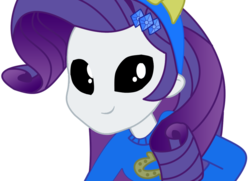 Size: 1024x742 | Tagged: safe, rarity, alien, equestria girls, g4, my little pony equestria girls, 4chan, ayy lmao, black sclera, clothes, female, gray, no nose, pony ears, simple background, solo, sweater, transparent background