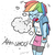 Size: 1500x1500 | Tagged: safe, artist:rainberry, artist:silverwing, artist:sudosnz, rainbow dash, equestria girls, g4, female, sneeze cloud, sneezing, solo, spray