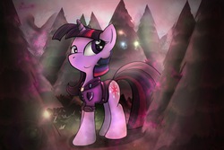 Size: 2250x1500 | Tagged: safe, artist:swordflash4, twilight sparkle, g4, clothes, female, forest, solo