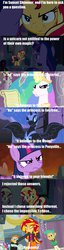 Size: 450x1771 | Tagged: safe, artist:e-e-r, edit, edited screencap, screencap, nightmare moon, princess celestia, snails, snips, sunset shimmer, twilight sparkle, pony, equestria girls, g4, andrew ryan, bioshock, comic, parody, twilight sparkle (alicorn)