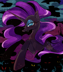 Size: 990x1137 | Tagged: safe, artist:29axa, nightmare rarity, nightmare forces, pony, unicorn, g4, female, mare, solo