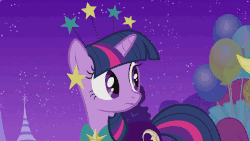 Size: 1248x702 | Tagged: safe, screencap, applejack, pinkie pie, twilight sparkle, centaur, crab, pony, scorpion, taur, g4, season 1, suited for success, animated, aries, balloon, bowtie, cancer (constellation), catasterism, clothes, confused, constellation, constellation dress, costume, dress, earring, fashion, fashion show, female, frown, headband, looking down, looking up, moon, night, ponyville, ram, realization, robe, rotating, sagittarius, scorpius, solo focus, stage, stars, sudden realization, sun, tacky, tail bow, tent, tree, wat, wide eyes