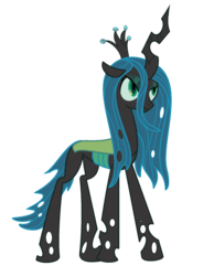Size: 1400x1800 | Tagged: source needed, safe, artist:peternators, queen chrysalis, changeling, changeling queen, g4, female, ms paint, solo, wingless
