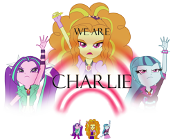 Size: 1500x1207 | Tagged: safe, artist:akarnis, adagio dazzle, aria blaze, sonata dusk, equestria girls, g4, charlie hebdo, je suis charlie