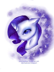 Size: 768x1024 | Tagged: safe, artist:echovoiceheart, rarity, pony, g4, female, solo