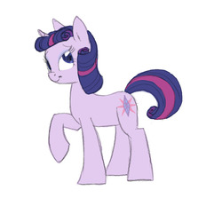 Size: 757x675 | Tagged: safe, artist:carnifex, oc, oc only, magical lesbian spawn, offspring, parent:rarity, parent:twilight sparkle, parents:rarilight, simple background, solo, white background