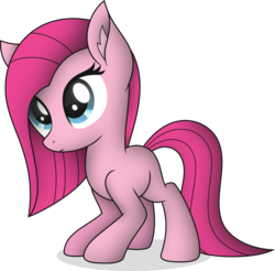 Size: 6000x5894 | Tagged: safe, artist:starlessnight22, pinkie pie, g4, absurd resolution, cute, cuteamena, female, filly, pinkamena diane pie, simple background, solo, transparent background, vector, younger