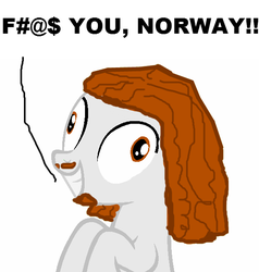 Size: 570x600 | Tagged: safe, pony, 1000 hours in ms paint, censored, contemplating insanity, genocide, insanity, joel, norway, ponified, shadow president, simple background, solo, state approved terrorism, vinesauce, white background