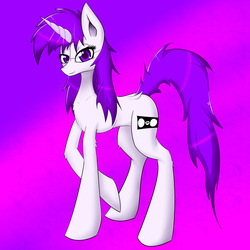 Size: 1280x1280 | Tagged: safe, artist:drbeard, oc, oc only, oc:sketchy, pony, unicorn, concave belly, imitation, slender, thin