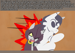 Size: 1280x907 | Tagged: safe, artist:somescrub, oc, oc only, oc:saltine, zebra, anthro, ask nudist sweetie belle, cloak, clothes, explicit source, tale of the witch, tumblr