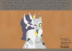 Size: 1280x907 | Tagged: safe, artist:somescrub, oc, oc only, oc:amara, oc:saltine, zebra, anthro, ask nudist sweetie belle, explicit source, piercing, tale of the witch, tumblr