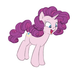 Size: 771x700 | Tagged: safe, artist:carnifex, oc, oc only, magical lesbian spawn, offspring, parent:pinkie pie, parent:rarity, parents:raripie, simple background, solo, white background