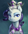 Size: 1203x1474 | Tagged: safe, artist:audrarius, princess platinum, rarity, pony, unicorn, g4, bedroom eyes, female, mare, portrait, smiling, solo, three quarter view