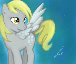 Size: 500x422 | Tagged: safe, artist:leahbeast22, derpy hooves, pegasus, pony, g4, female, mare, solo