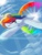 Size: 1536x2048 | Tagged: safe, artist:sarehkee, rainbow dash, g4, sonic rainboom, tongue bite