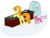 Size: 1843x1393 | Tagged: safe, artist:soup, carrot top, golden harvest, ruby pinch, earth pony, pony, unicorn, g4, cooking, duo, duo female, female, filly, foal, jaded pinch, mare, simple background, transparent background