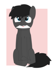 Size: 4836x6506 | Tagged: safe, artist:flicktransition, oc, oc only, oc:flick, oc:flick transition, earth pony, pony, absurd resolution, heart, hearts and hooves day, letter, looking up, mail, male, sitting, smiling, solo, stallion