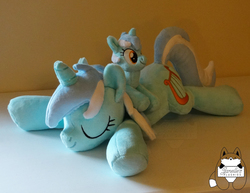 Size: 6600x5100 | Tagged: safe, artist:janellesplushies, lyra heartstrings, pony, g4, absurd resolution, beanie (plushie), irl, photo, plushie