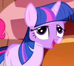 Size: 450x405 | Tagged: safe, screencap, twilight sparkle, g4, eyes, face, faic, female, lights, open mouth, out of context, smiling, solo