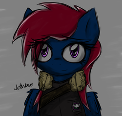 Size: 6885x6529 | Tagged: safe, artist:jetwave, oc, oc only, oc:snap roll, pony, fallout equestria, fallout equestria: frozen skies, absurd resolution, looking at you, portrait, solo