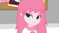 Size: 1024x576 | Tagged: safe, artist:mixermike622, oc, oc only, oc:fluffle puff, equestria girls, g4, bedroom eyes, equestria girls-ified, solo