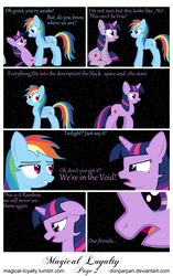 Size: 5018x8000 | Tagged: safe, artist:waveywaves, rainbow dash, twilight sparkle, g4, absurd resolution, comic, magical loyalty, simple background, vector, white background