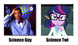 Size: 860x506 | Tagged: safe, edit, edited screencap, screencap, sci-twi, twilight sparkle, equestria girls, g4, my little pony equestria girls: rainbow rocks, bill nye, bill nye the science guy, meme