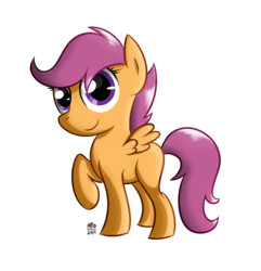 Size: 860x891 | Tagged: safe, artist:flamethegamer, scootaloo, g4, female, simple background, solo, transparent background