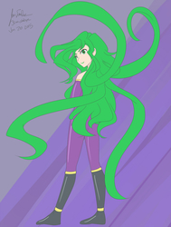 Size: 1280x1691 | Tagged: safe, artist:jonfawkes, mane-iac, human, g4, 30 minute art challenge, boots, clothes, humanized, shoes