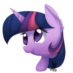 Size: 1110x1116 | Tagged: safe, artist:uunicornicc, twilight sparkle, g4, ear fluff, female, fluffy, solo